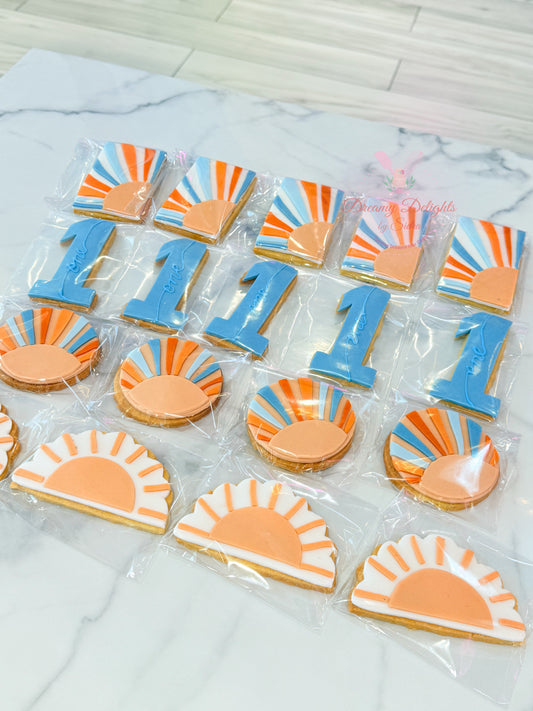 Sunshine 1st Birthday Cookie
