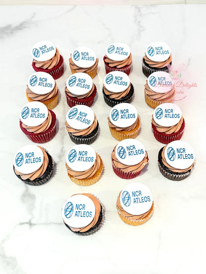 Corporate NCR Logo Cupcakes