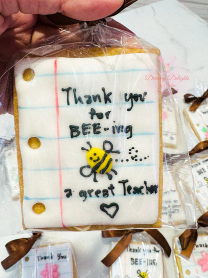 Thank you Teacher Cookies