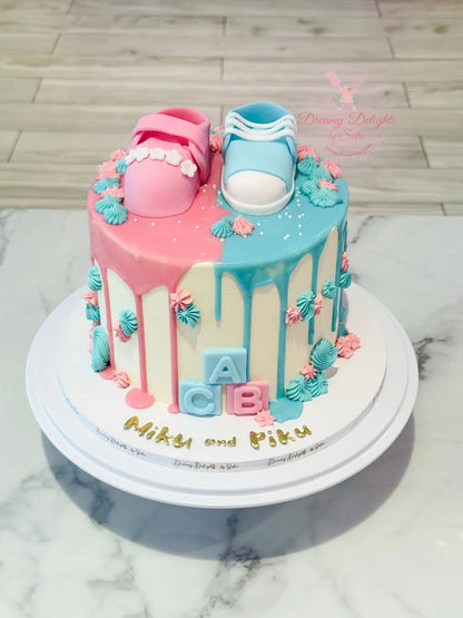 Shoe Baby Shower Cake