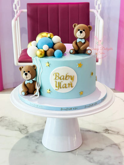 Teddy Baby Shower Cake 3