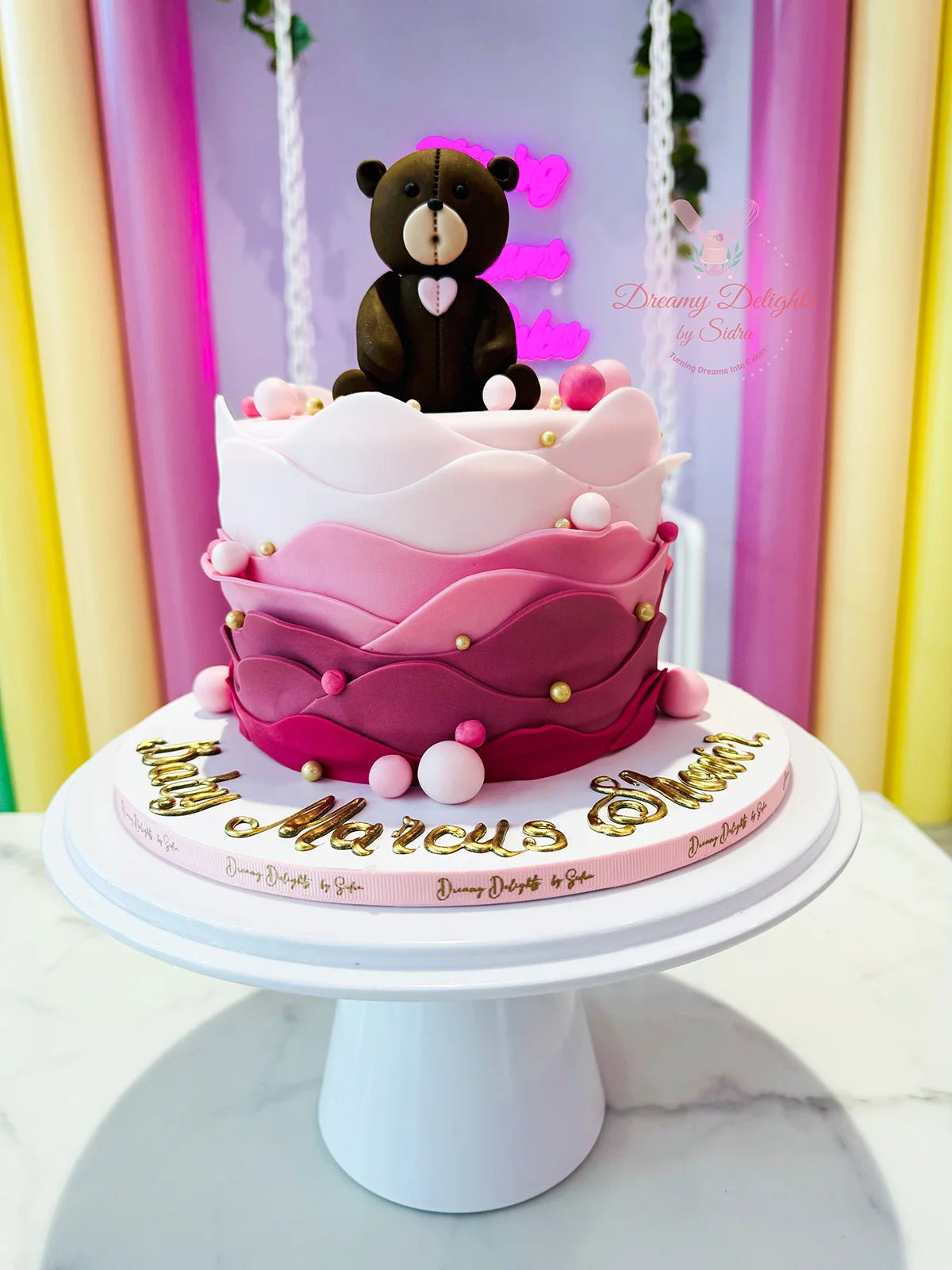 Teddy Baby Shower Cake 2