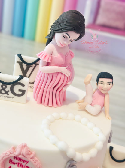 Pregnant Mom Fashion Cake