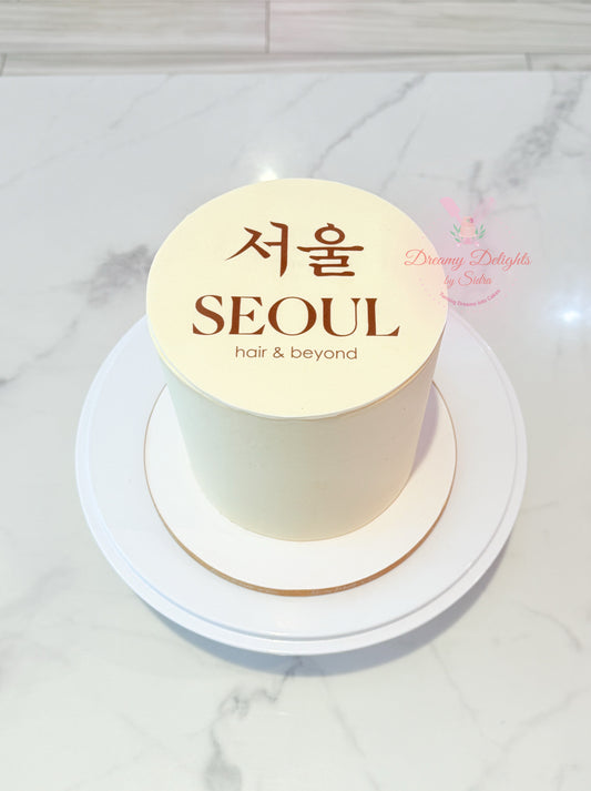 Premium Corporate Logo Cake