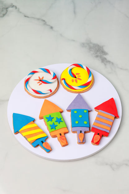 Rocket Diwali Cookies