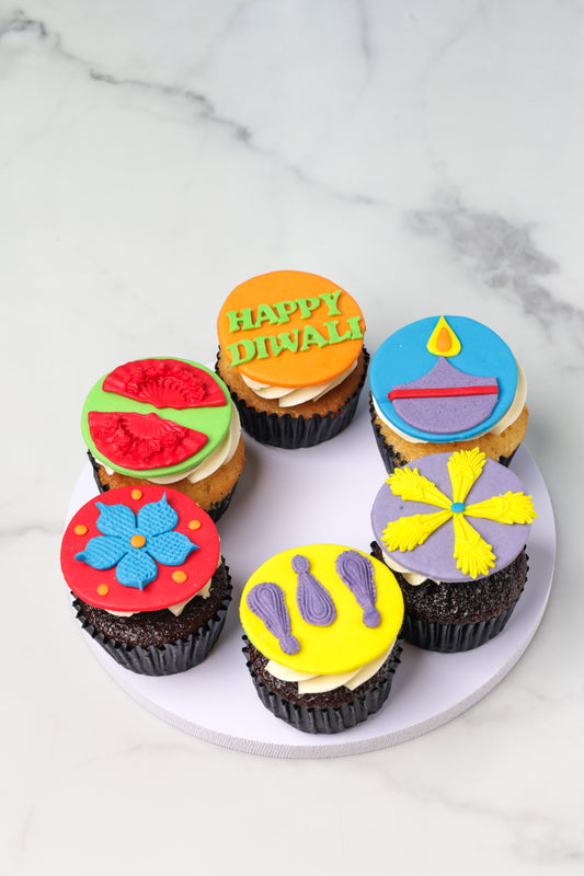 Fresh Diwali Cupcakes