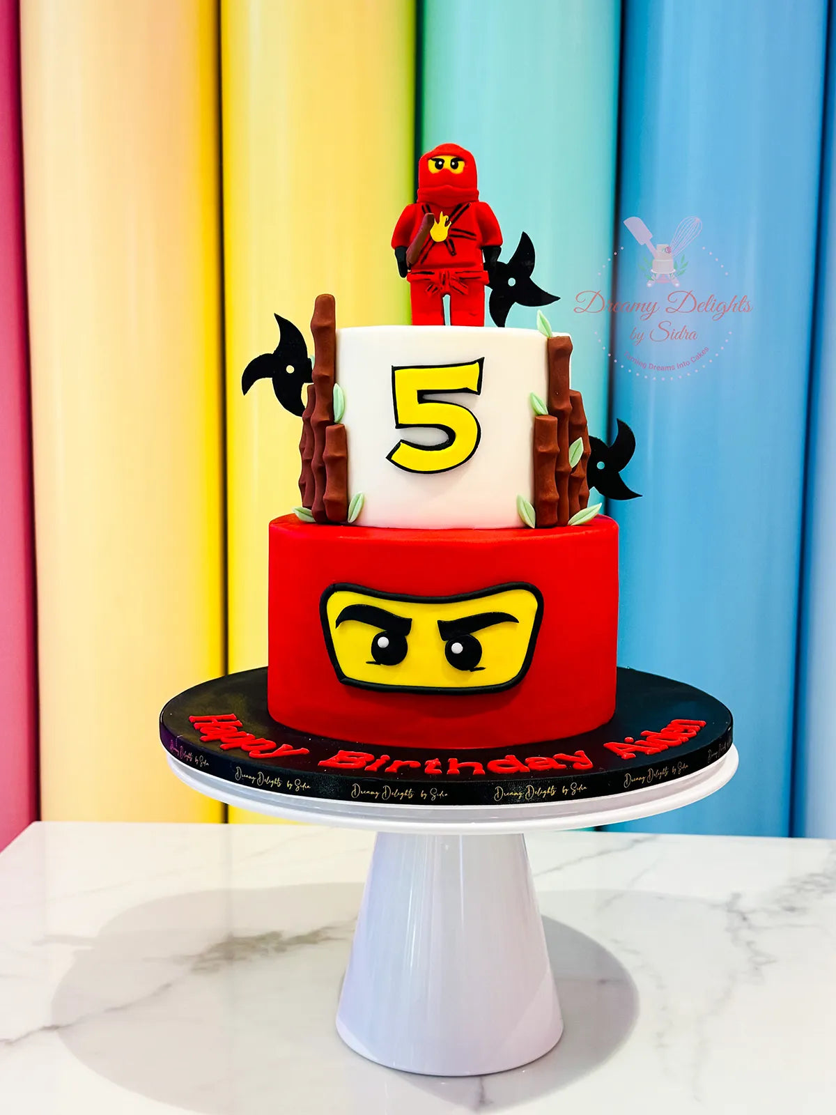 Ninjago Birthday Cake Topper – Personalized Edible Sugar Paper Photo Cake Pad – NJ03