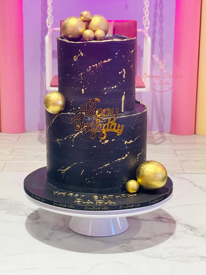 Black & Gold Cake 3