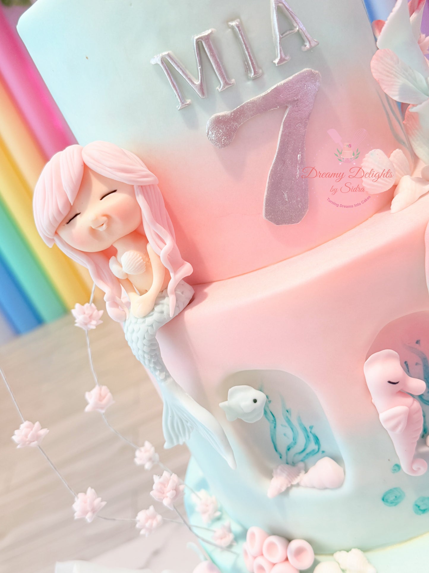 Sea Animals and Mermaid Cake