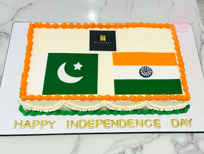 Pakistan India Independence Day Cake