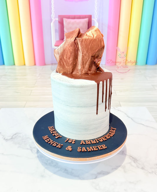 Cement Anniversary Cake