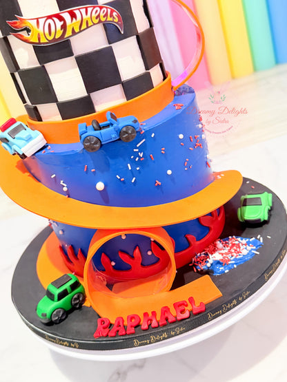 Hot Wheels Birthday Cake