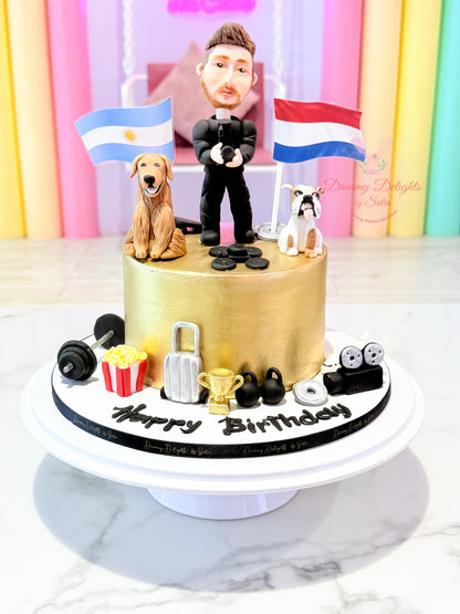 Things He Likes Birthday Cake for Him - Men's Custom Cake Dubai