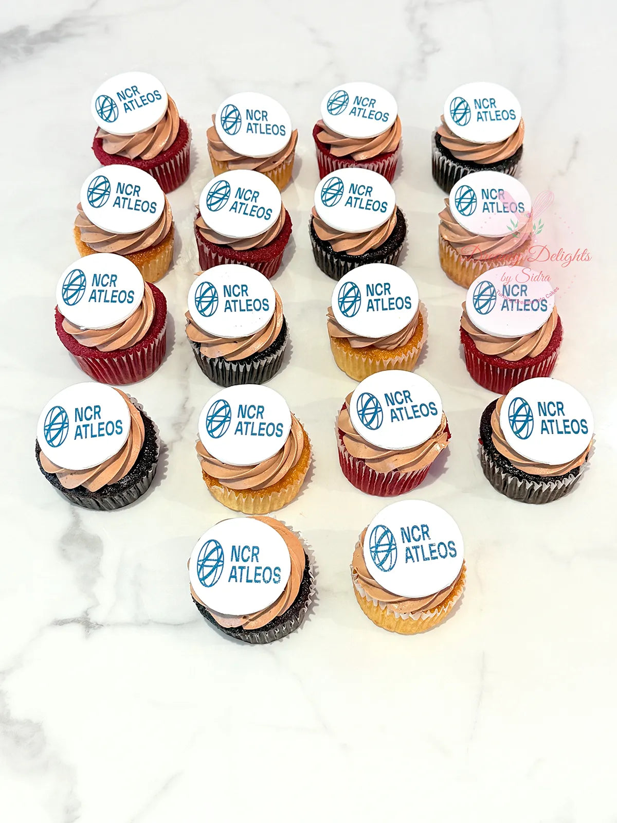 Corporate NCR Logo Cupcakes