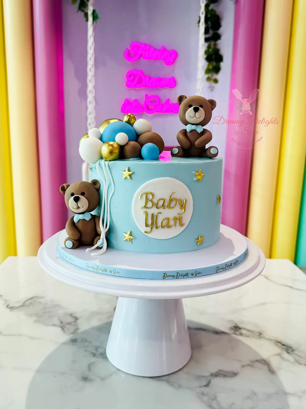 Teddy Baby Shower Cake 3