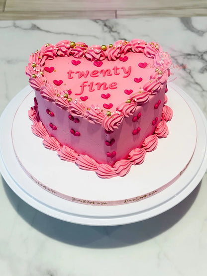 Vintage Heart Cake 2