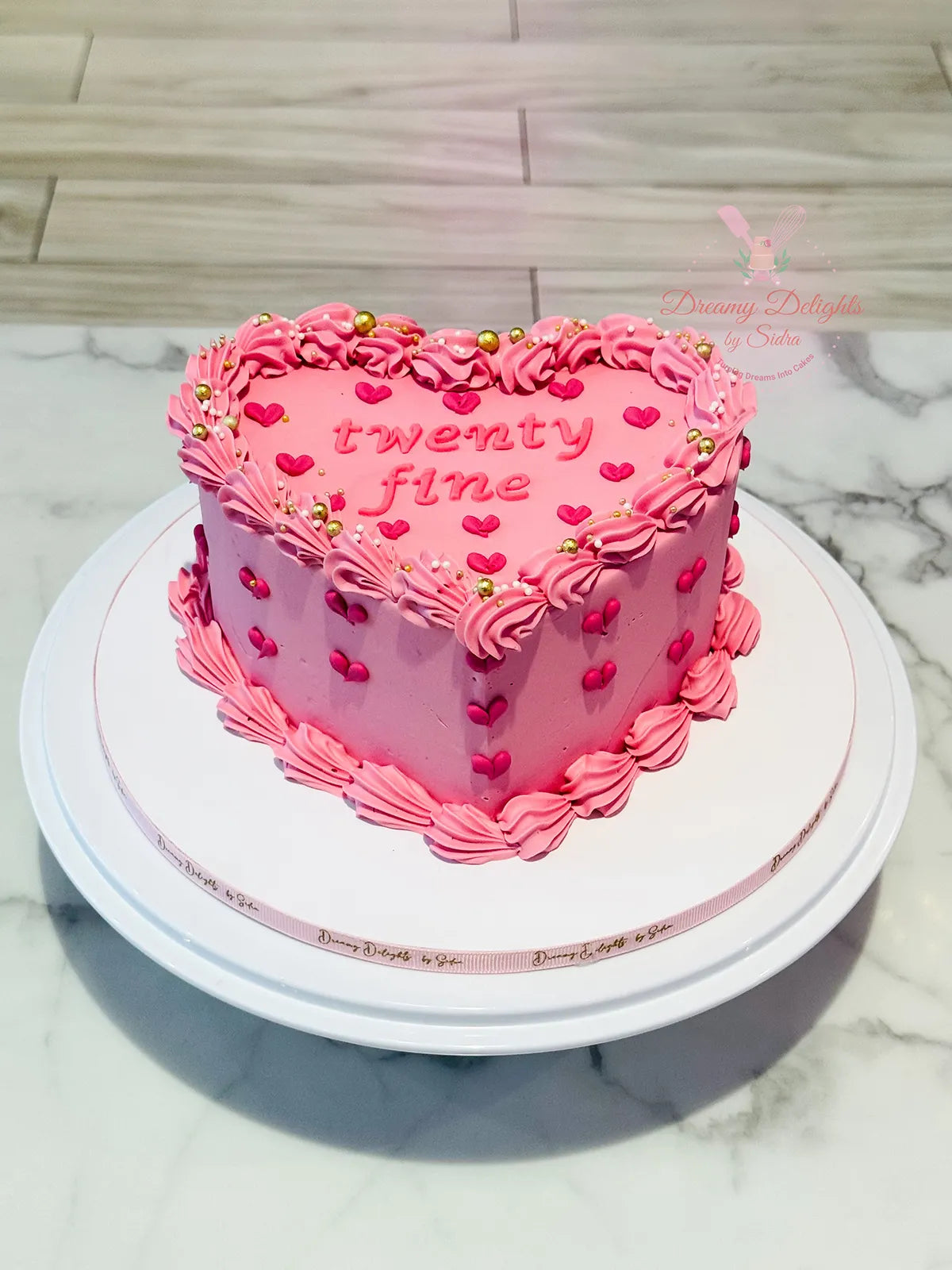 Vintage Heart Cake 2