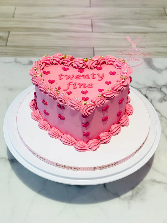 Vintage Heart Cake 2