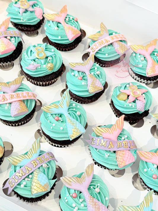 Premium Mermaid Cupcakes