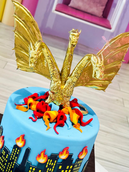 King Ghidorah Cake