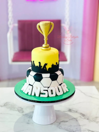 Football Cup cake