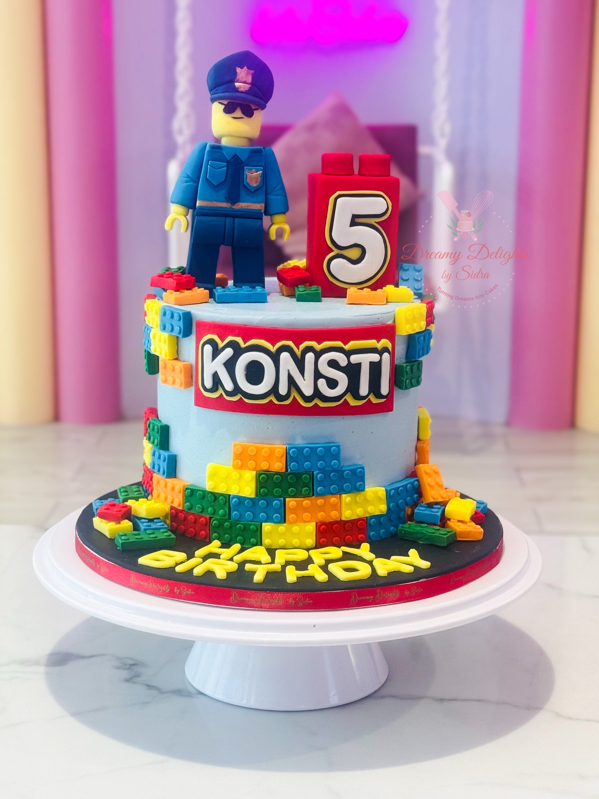 Lego Cake Dubai Custom Kids' Birthday Cakes – DreamyDelightsBySidra