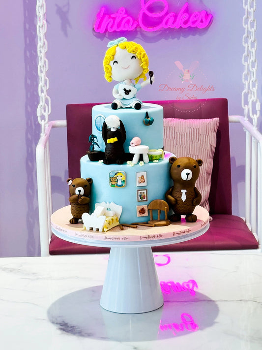 Goldilocks and the three bears cake