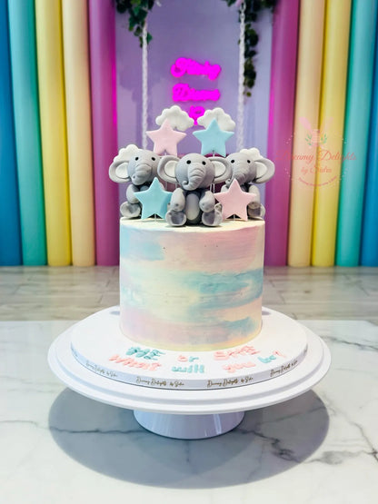 Elephant Baby Shower Cake