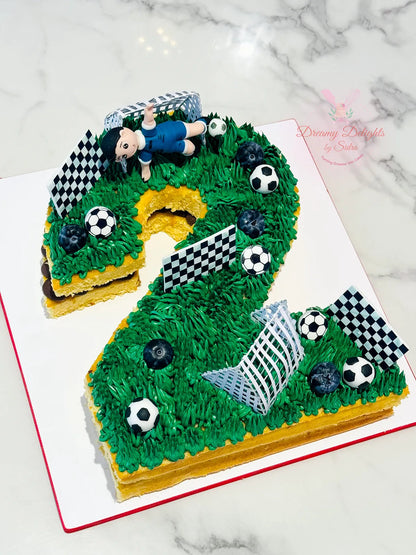 Number Football Cake