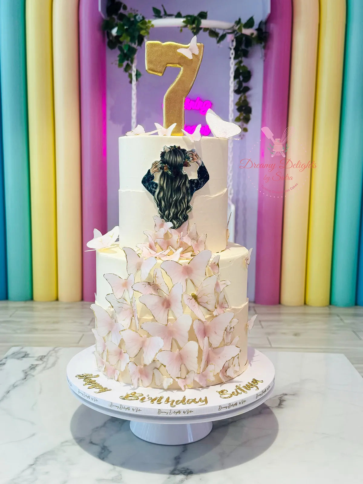 Butterfly Dress Cake