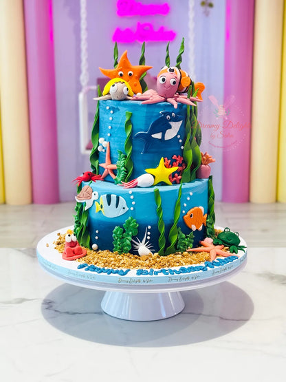 Sea Animals Cake