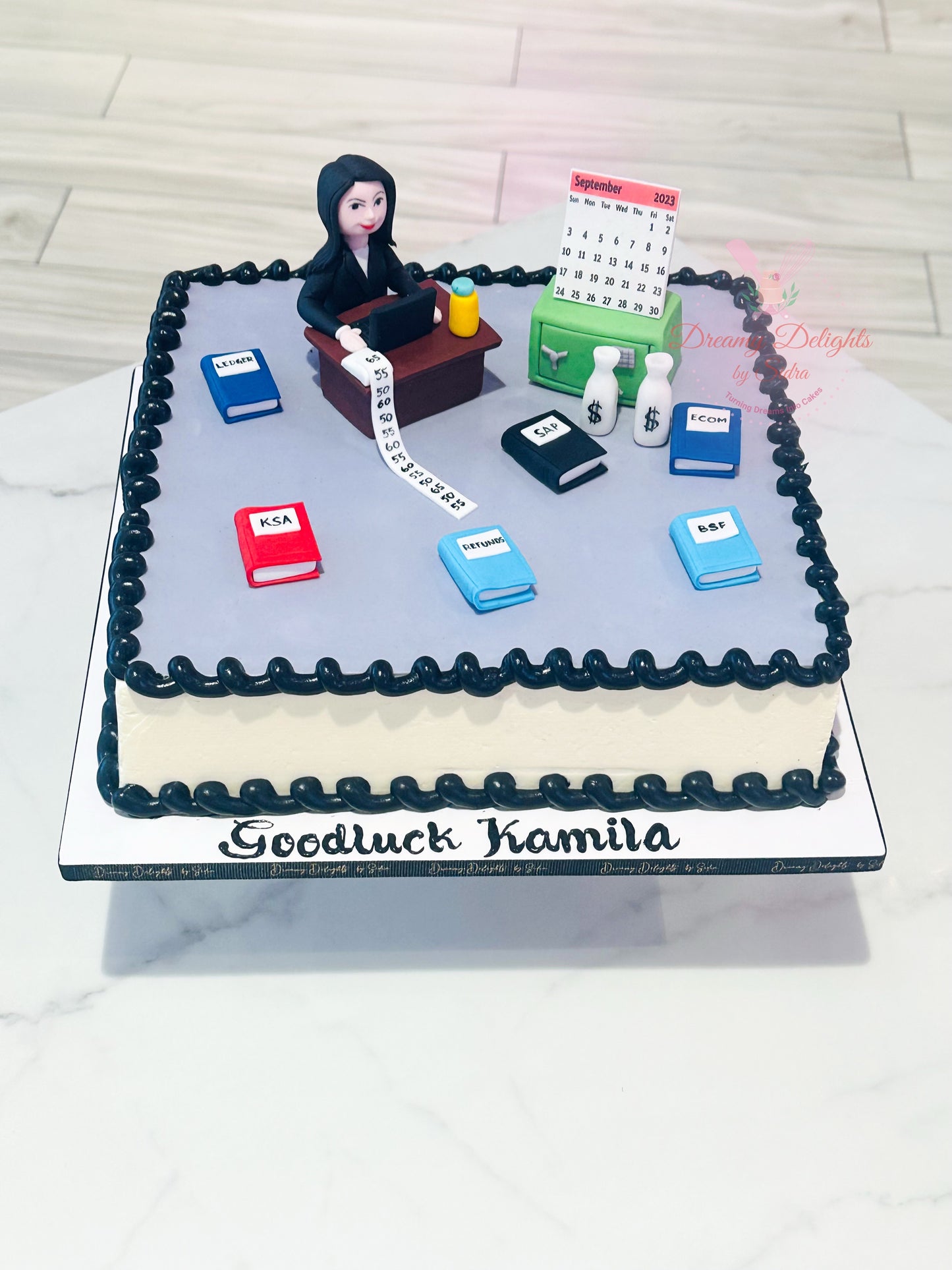 Accounting Lady Cake