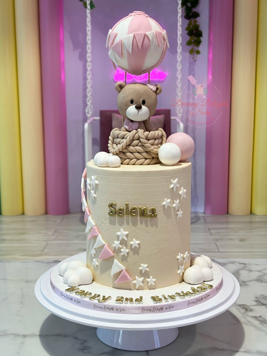 Teddy Hot Air Balloon Cake