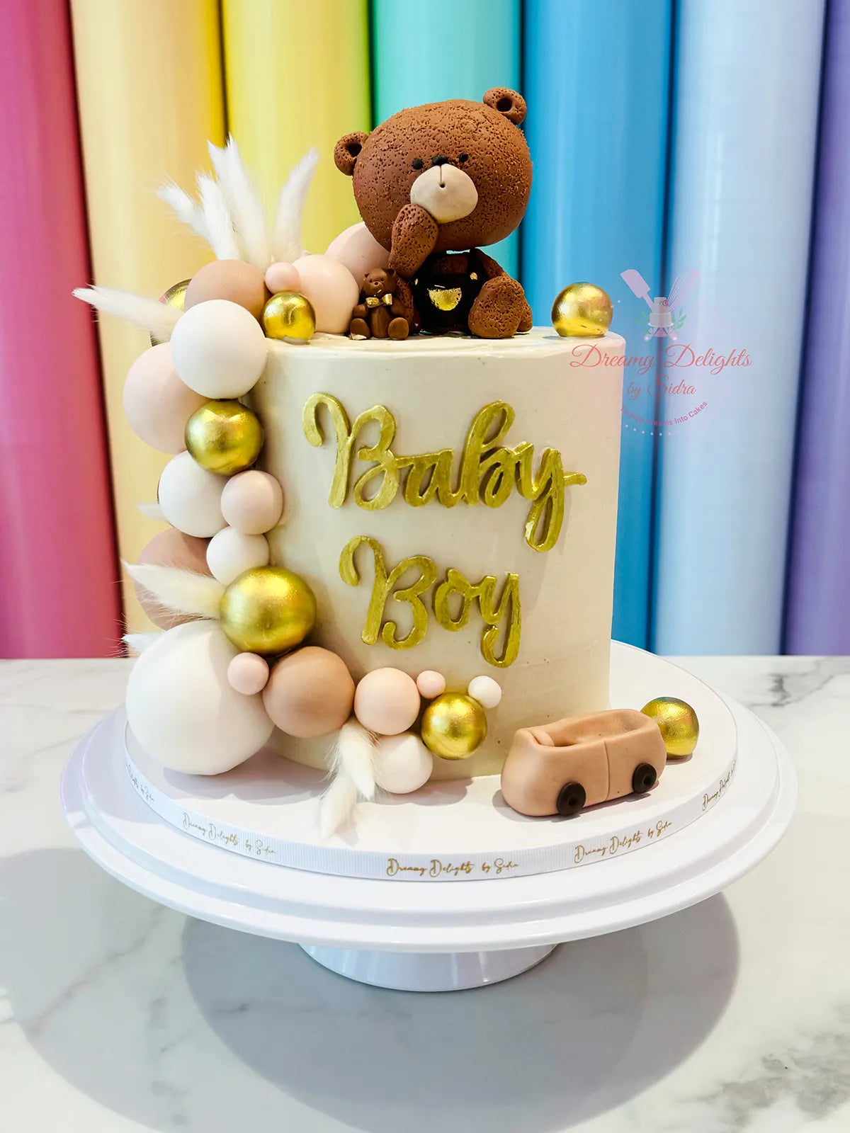 Teddy Baby Shower Cake 4