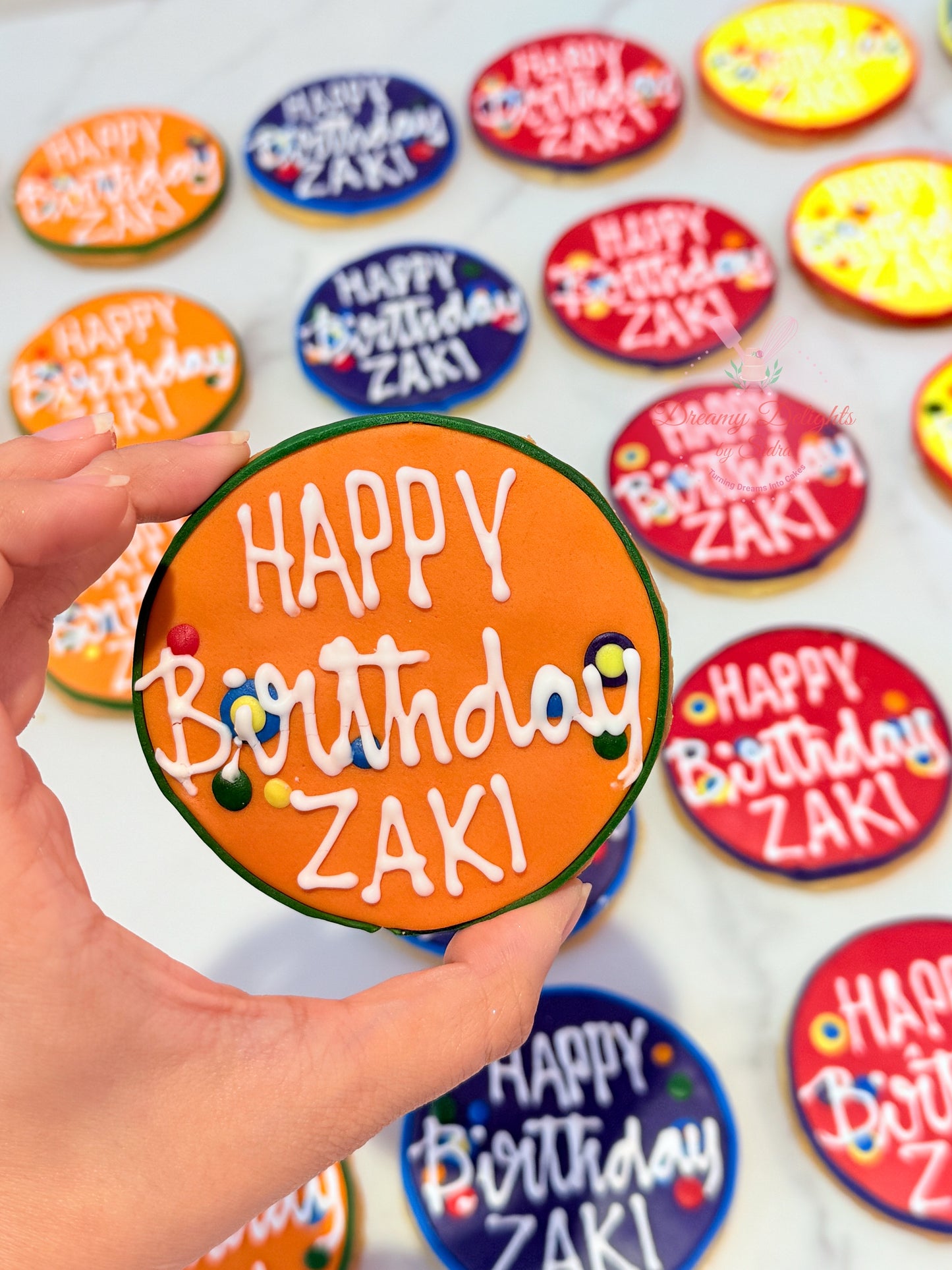 Happy Birthday Name Cookies