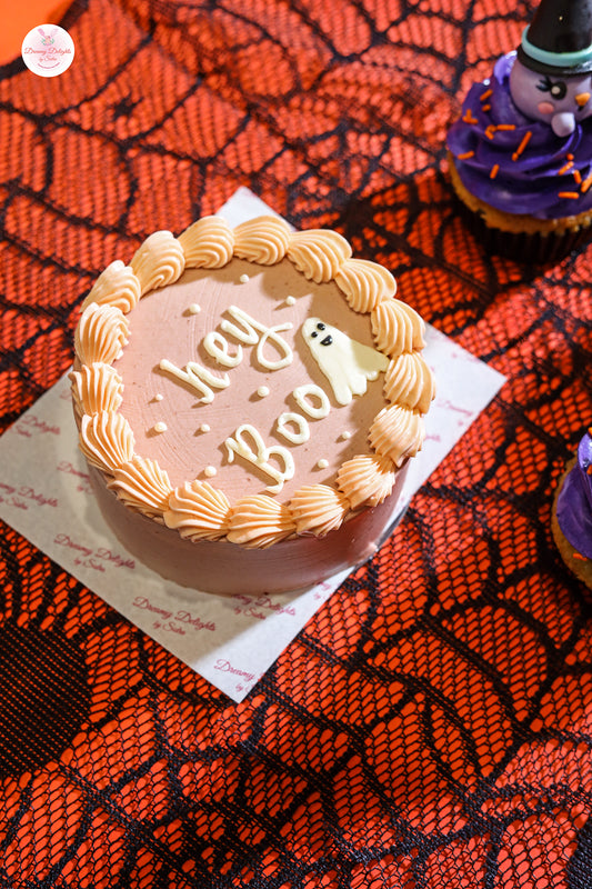 Halloween Hey Boo Bento Cake