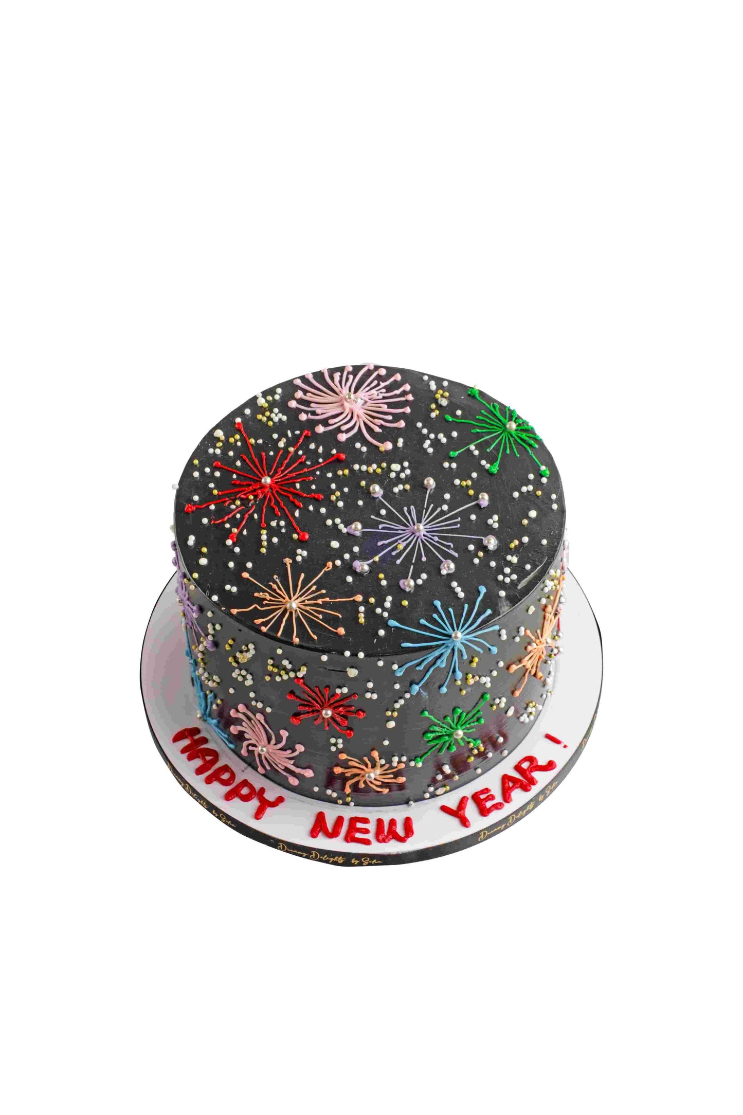 Fireworks Happy New Year Cake