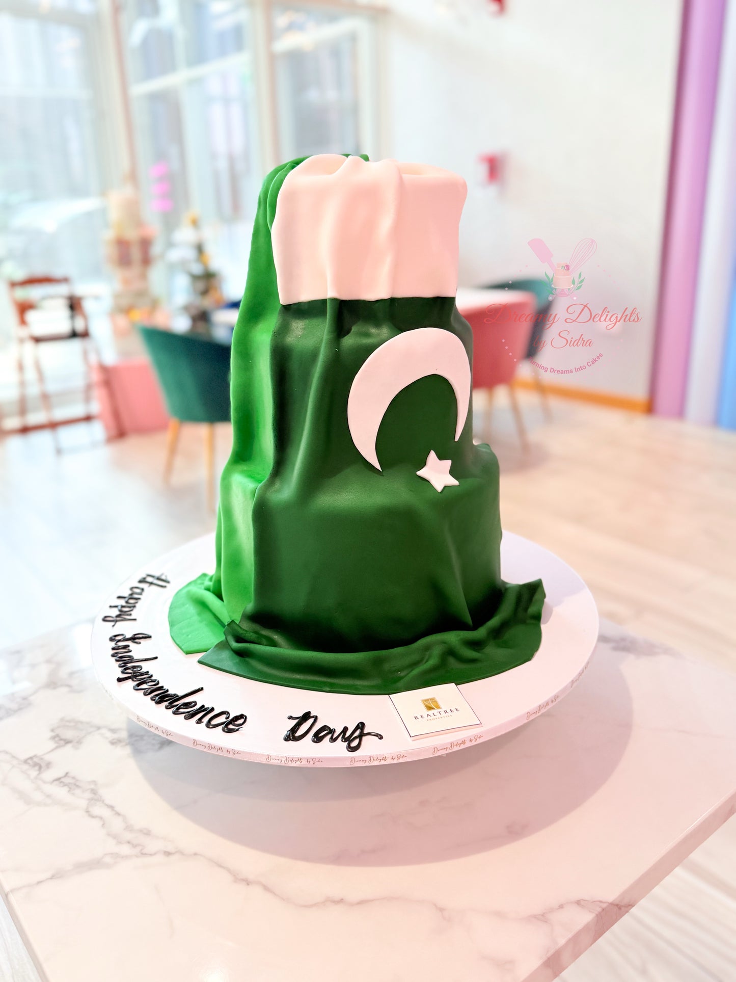 India & Pakistan Independence Day Cake