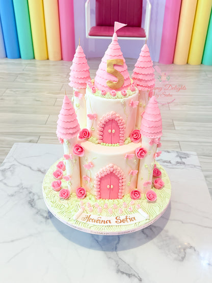 Princess Castle Birthday Cake