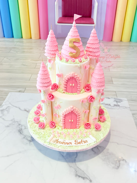 Princess Castle Birthday Cake
