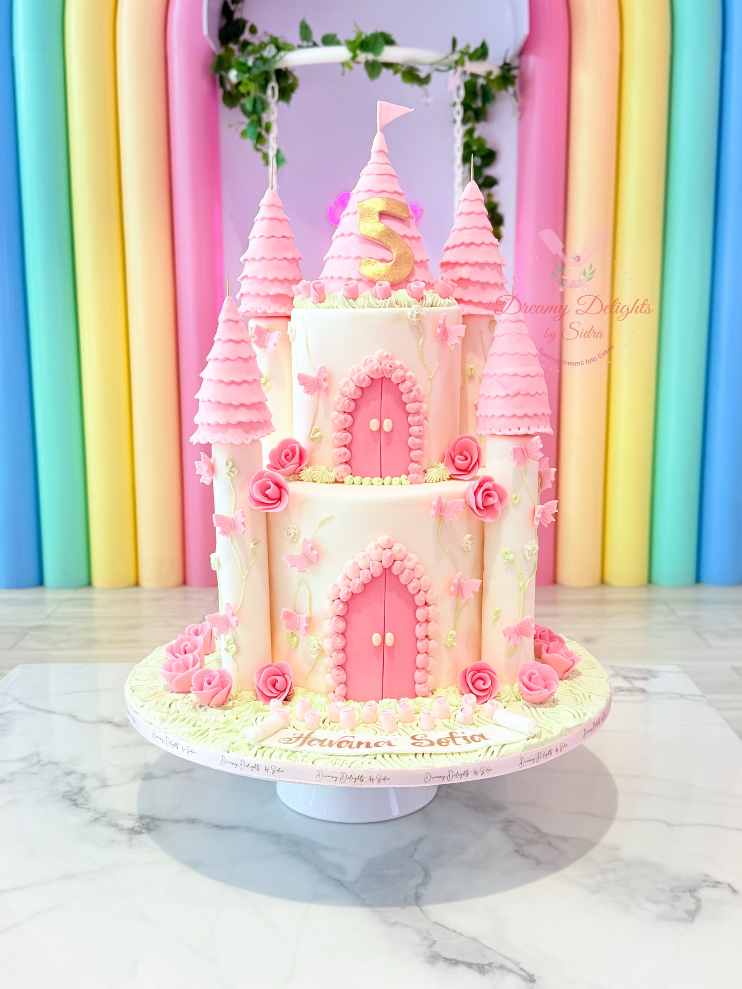 Princess Castle Birthday Cake