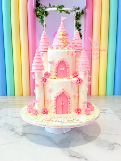 Princess Castle Birthday Cake
