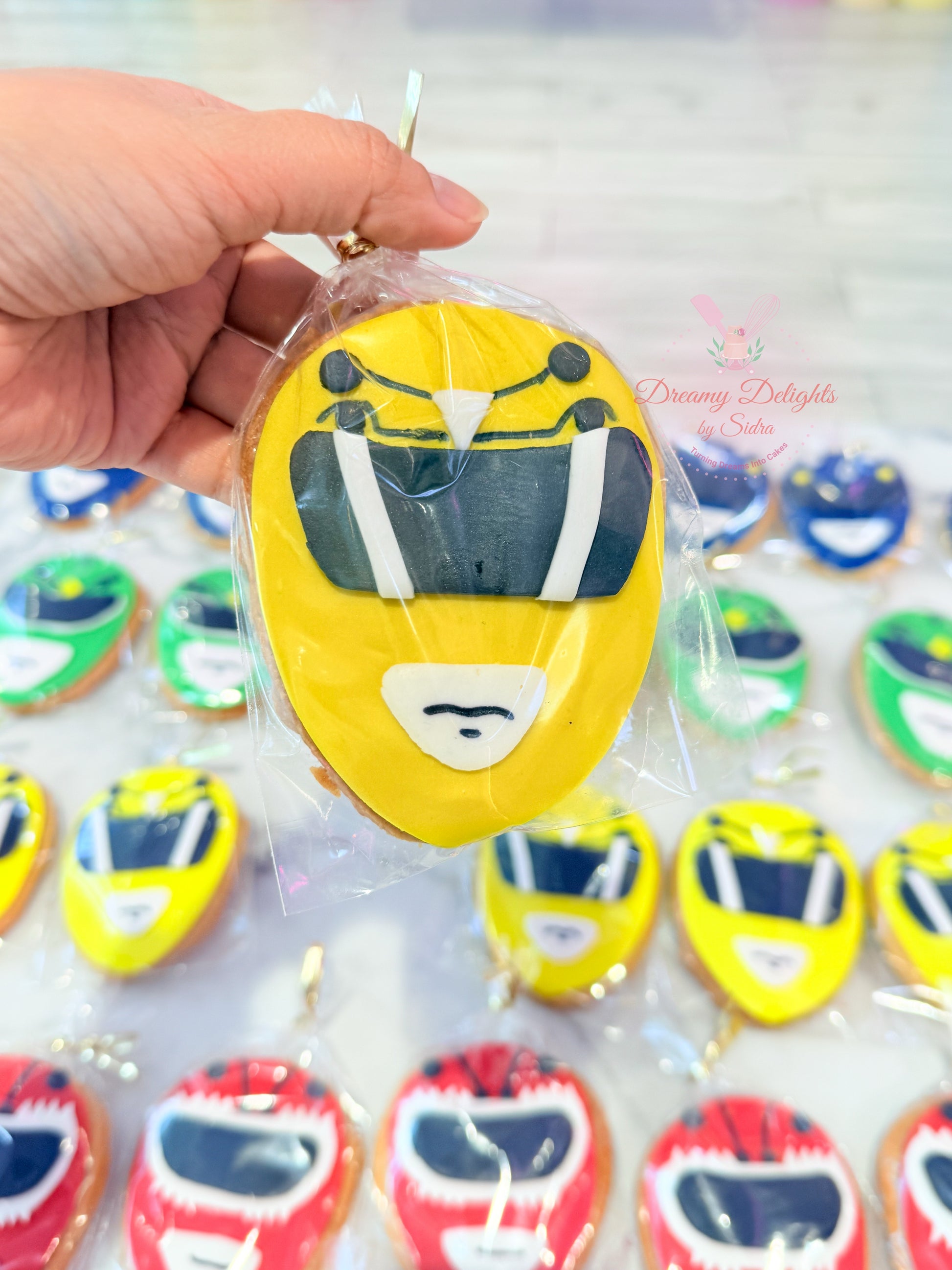 Best Custom Power Ranger Cookies for Kids Birthday – DreamyDelightsBySidra