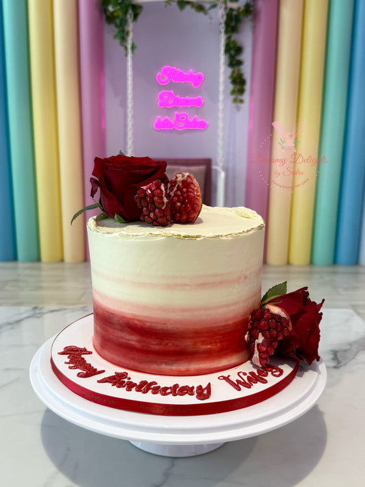 Rose and Pomegranate Cake