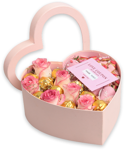 Valentine Pink Heart Box