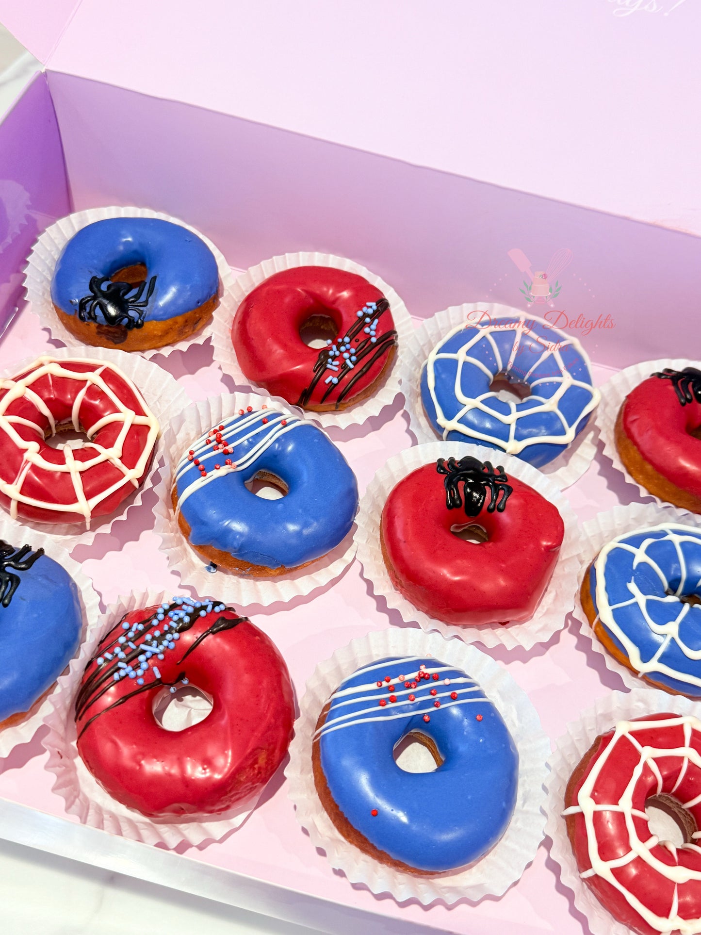 Spider Man Mini Donuts
