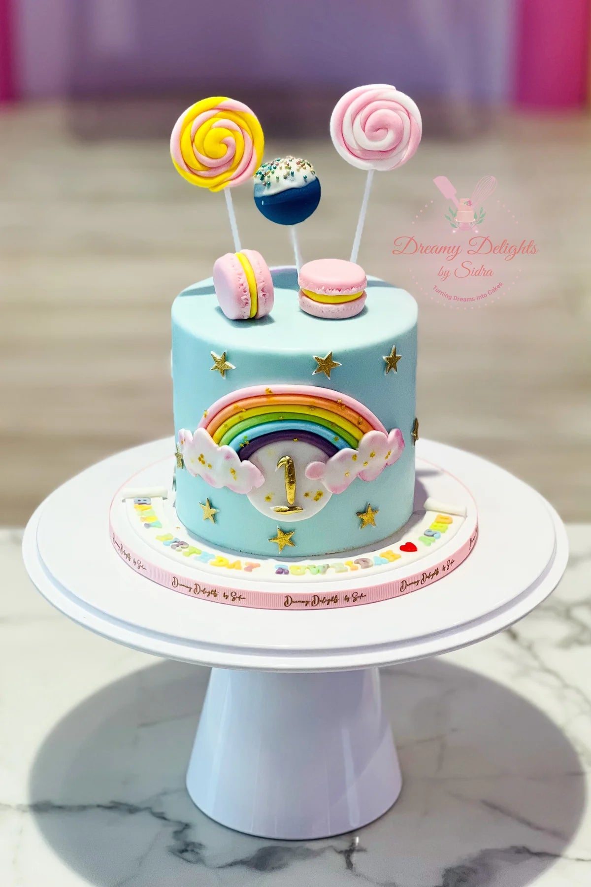 Rainbows & Candies Cake