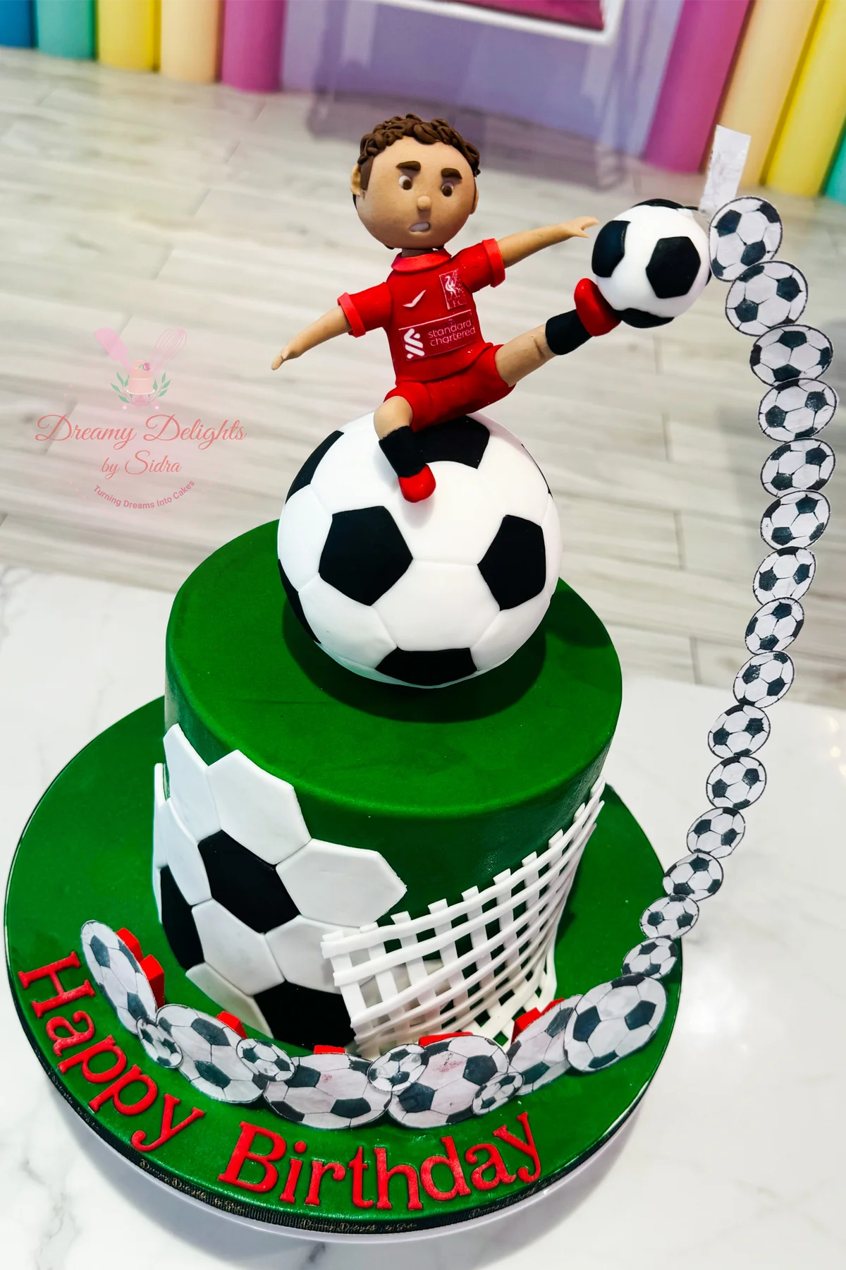 Football Burnaway Cake