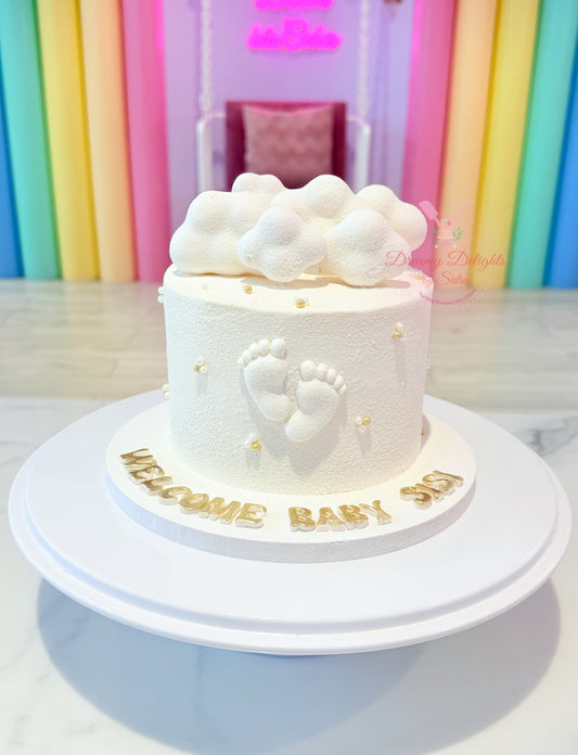 Welcome Baby Feet Cake
