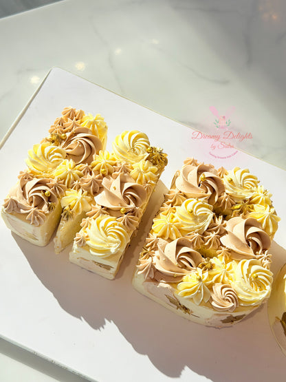 Alphabet & Number Cream Cake